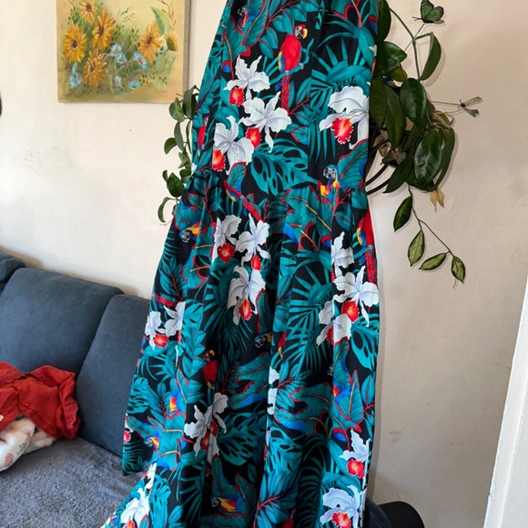 Hawaiian Dress XL Jade Fashions Classic Floral Sun Dress - Picture 7 of 10